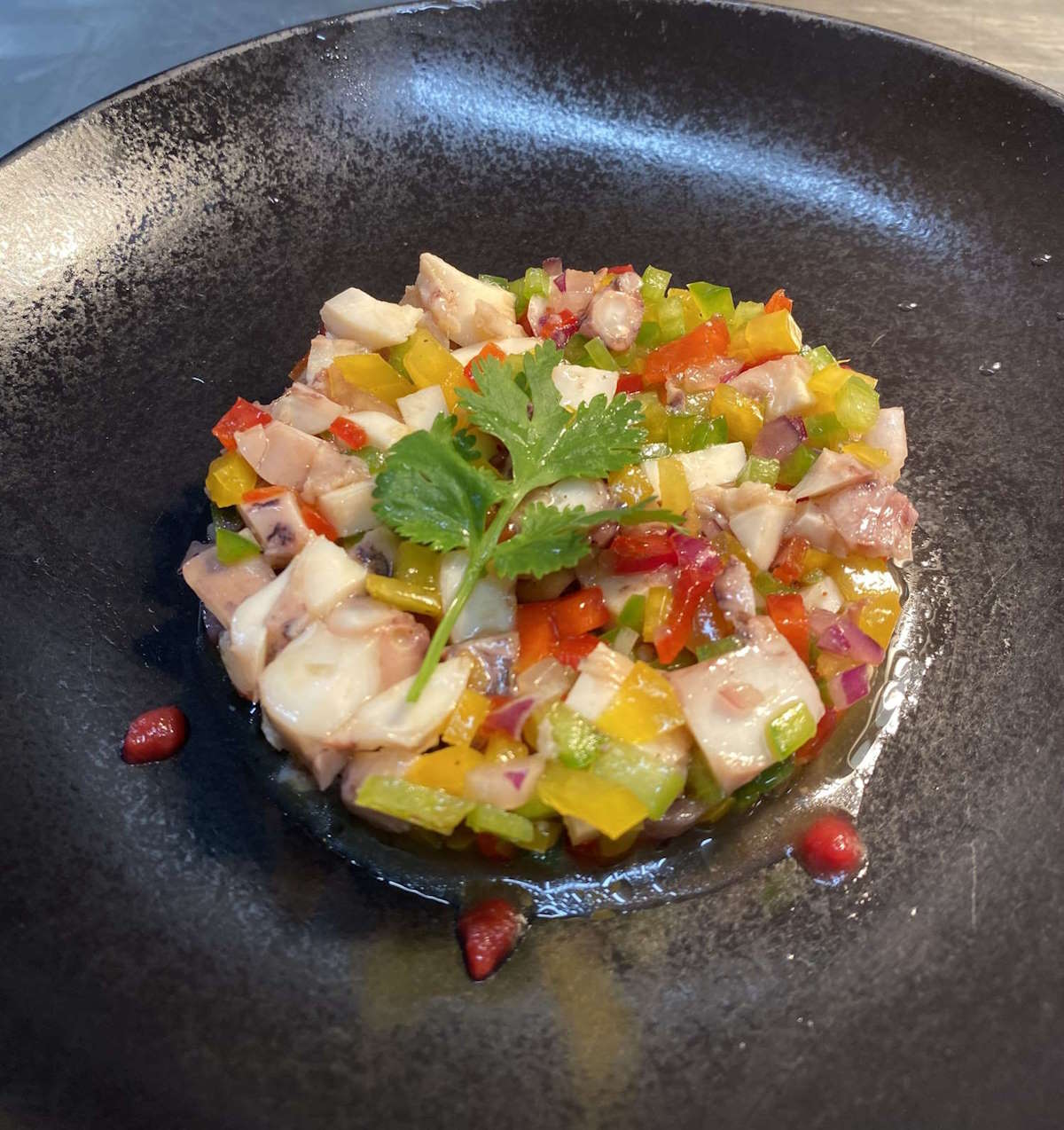 Salade de poulpe Saumon - le catamaran